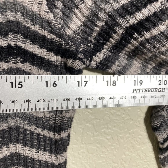 Prana Womens Dress Size Large Chevron Gray Hoodie Long Sleeve Meryl - Picture 4 of 7